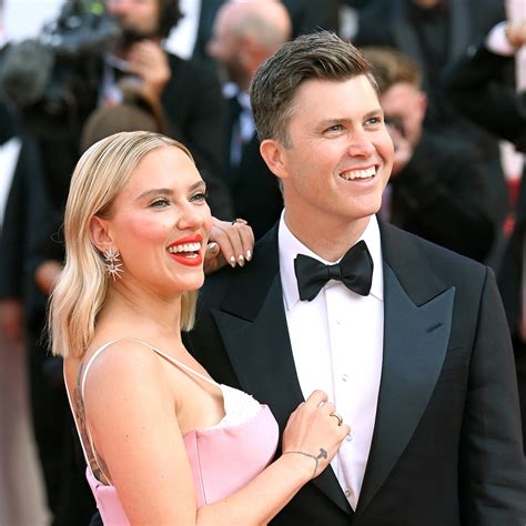 scarlett johansson 2023 pictures|Scarlett Johansson, Colin Jost Enjoy Marvelous Red。